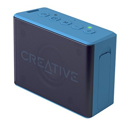 Creative MUVO 2c Palm-sized Mini Water-resistant Bluetooth Speaker with Built-in MP3 Player (Blue)