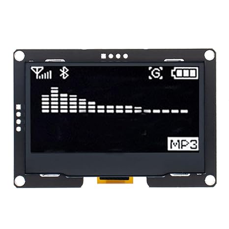 HiLetgo 2.42" SSD1309 128x64 OLED Display Module 2.42 Inch OLED LCD Display Module IIC I2C 4 Pin or SPI 7 Pin Optional