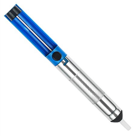 Vastar AD333 Solder Sucker Desoldering Vacuum Pump Solder Removal Tool, Blue Desoldering Wick