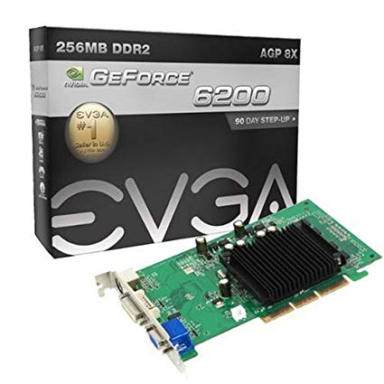 EVGA GeForce 6200 256MB DVI/VGA AGP Video Card