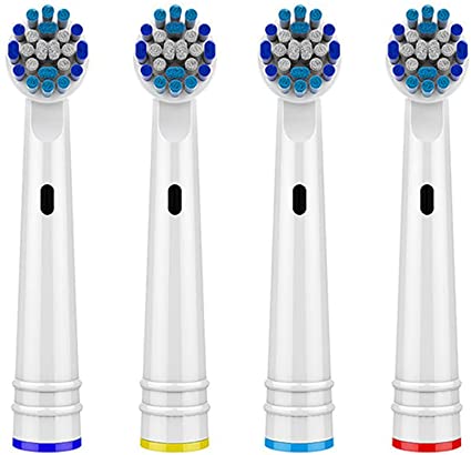 Replacement Toothbrush Heads for Oral-B, Replacement Heads Compatible with Oral B Braun Electric Toothbrush (Pack of 4)
