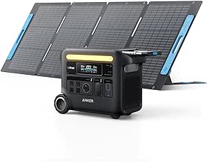 Anker SOLIX F2600 Portable Power Station, PowerHouse 767, 2560Wh GaNPrime Solar Generator with 200W Solar Panel, LiFePO4 Batteries, 4 AC Outlets Up to 2400W for Home, Power Outage, Outdoor Camping