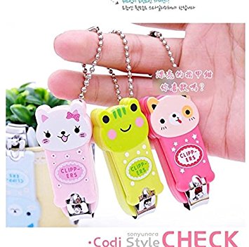 LingStar Kids cute baby animal baby nail clippers nail clippers scissors cartoon Keychain