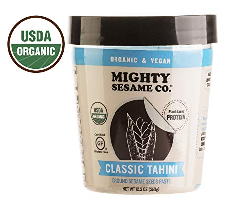 Mighty Sesame Co. Organic Tahini, Ground Sesame Paste 12.3oz (1 Pack)