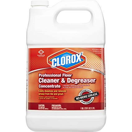 Clorox Professional Floor Cleaner & Degreaser Concentrate, 128 Ounces (30892)