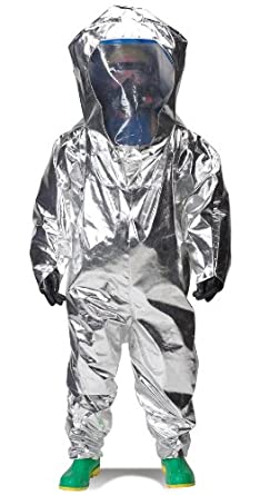 Lakeland Interceptor Fully Encapsulated Back Entry Level A Vapor Protective Suit, Disposable, 4X-Large, Blue, NFPA 1991 Certified