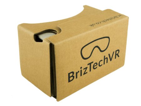 Google Cardboard v20 Virtual Reality Headset - Featuring Capacitive Touch Button Compatible With iPhone and Android