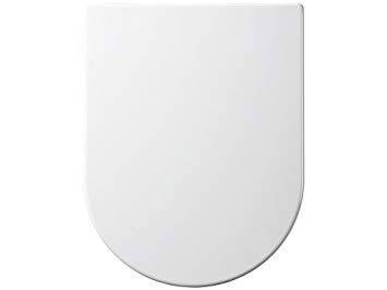 EuroShowers ONE Series Long D Shaped Toilet Seat - Soft Close   Quick Release