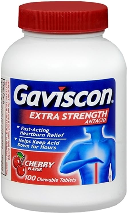 Gaviscon Esrf Tab Cherry Size 100ct Gaviscon Esrf Tab Cherry 100ct