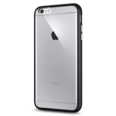 iPhone 6S Plus Case, Spigen ® [AIR CUSHION] iPhone 6S Plus Case Bumper **NEW** [Ultra Hybrid] [Black] Clear back panel   TPU bumper for iPhone 6S Plus (2015) - Black (SGP11646)
