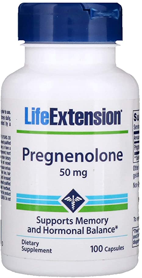 Life Extension - Pregnenolone - 50 Mg - 100 Caps (Pack of 2)