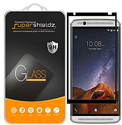 [2-Pack] Supershieldz for ZTE "Axon 7 Mini" Tempered Glass Screen Protector, [Full Screen Coverage] Anti-Scratch, Bubble Free, Lifetime Replacement Warranty (Black)