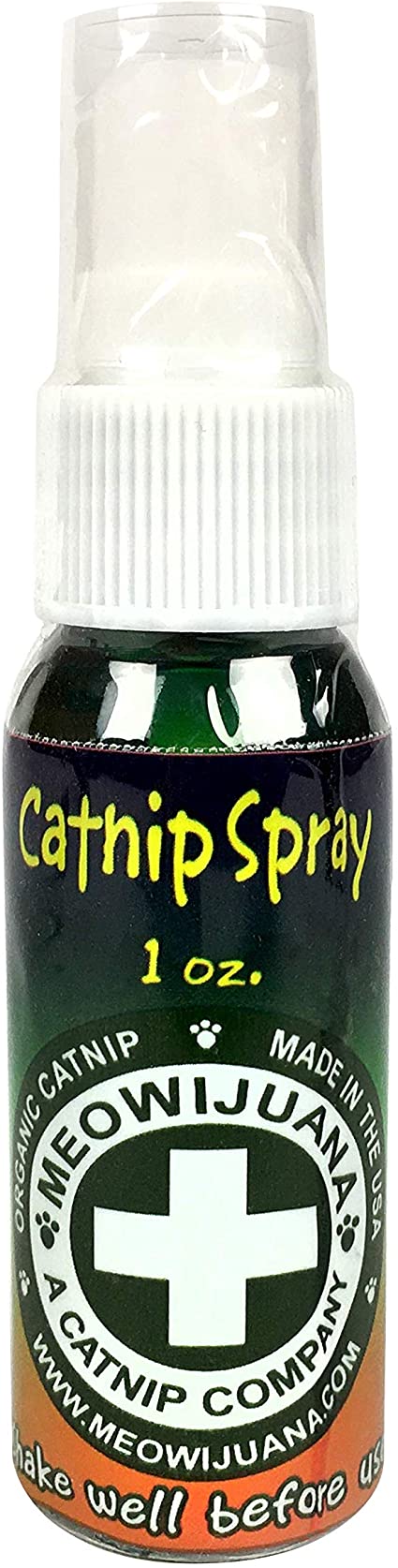 Meowijuana Catnip Spray - 1 oz. Bottle - for Use On Cat Toys, Teasers, and Scratchers