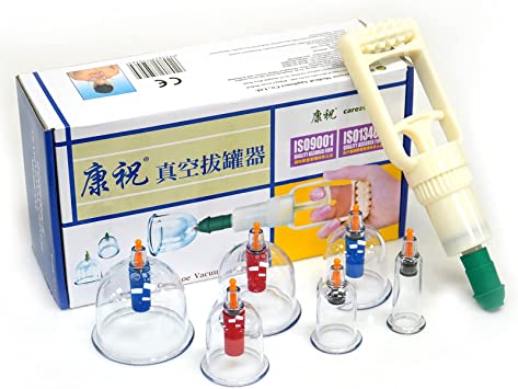 Kangzhu Hijama 6 cups Biomagnetic Chinese Cupping Therapy Set