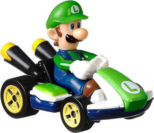 Hot Wheels Mario Kart Luigi 1:64 Die-Cast Kart