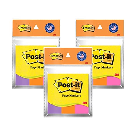 3M Post-it Color Page Marker - Pack of 3