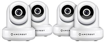 4-Pack Amcrest ProHD 1080P WiFi Wireless IP Security Camera - 1080P (1920TVL), IP2M-841 (White)