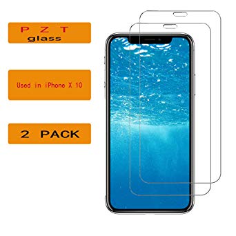 iPhone X / 10 Screen Protector - Tempered Glass Screen Protector with Premium Anti-Shatter and Oleophobic Treatment for iPhone X / 10 (2 Pack) (iPhone X)