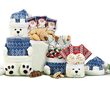 Polar Bear Oreo and Candy Gift Tower