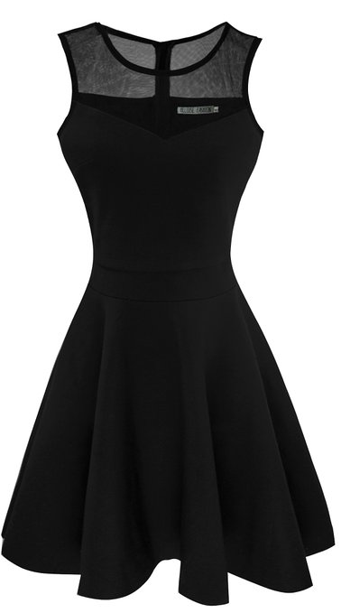 Heloise Women's A-Line Sleeveless Pleated Little Cocktail Party Dress