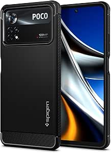 Spigen Rugged Armor Designed for POCO X4 Pro 5G Case (2022) - Matte Black