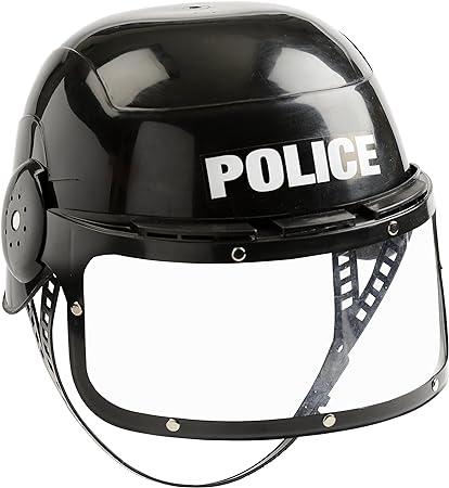 Aeromax Jr. Police Helmet with Movable Visor and Adjustable Headband