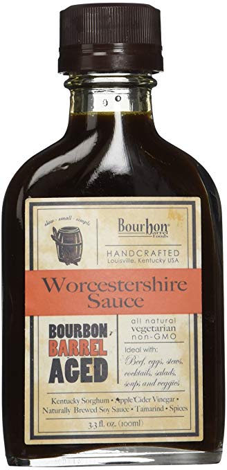 Bourbon Barrel Foods Handcrafted Worcestershire Sauce, 3.3 oz