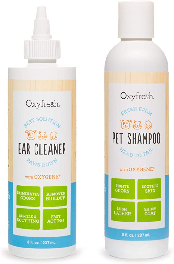 Oxyfresh Pet Ear Cleaner for Dogs and Cats – Non Irritating Ear Cleaner – Helps Prevent Pet Ear Infections – Best Solution for Stinky Pet Ears