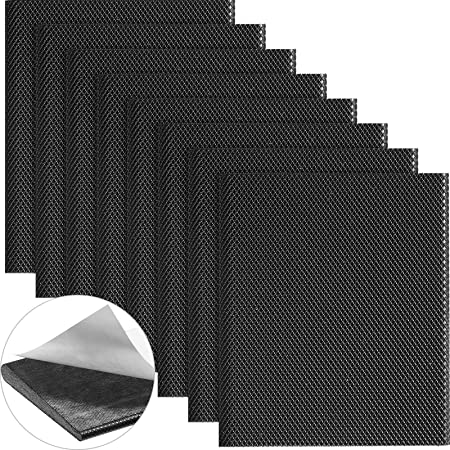 Door Corner Bottom Seals Exterior Door Frame Seal Wedge Self-Adhesive Draft Stoppers Foam Weather Stripping (Black,8 Pieces)