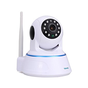 TENVIS T6812 720P HD Smart Wireless Surveillance IP/Network Security Camera, Baby Monitor, Night Vision,White