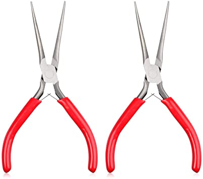 2-Pack Needle Nose Pliers Extra Long Needle Nose Plier (6-Inch)