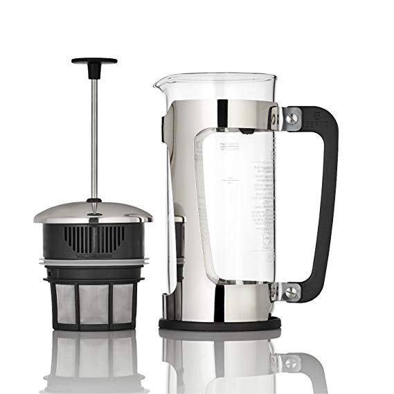 Espro 1218C P5 French Press, 18 Ounce, Glass/Stainless Steel