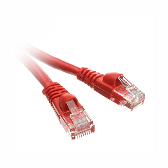 CAT5E 350MHz 2-Feet UTP Cable with Molded Boot, Red (CNE68275)