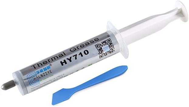 Halnziye HY710 20g Tube Syringe Silver Thermal Paste High Performance Heatsink Compound for CPU GPU LED