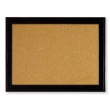 Quartet Cork Bulletin Board 11 x 17 Inches Black Frame 79279