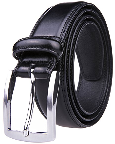 Men's Belt, Classic and Fashion Designs for Work Business and Casual, Regular Big & Tall Sizes Handmade Genuine Leather