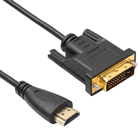 WinnerEco 6Ft DVI-D 24 1 Pin Monitor Display Adapter Cable,Male to DVI Male Gold HD HDTV