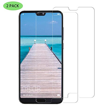 CNXUS Tempered Glass Compatible for Huawei P20 Pro[2 Pack], HD 3D Touch Tempered Glass Film 9H Hardness, Anti-Scratch, Anti-Fingerprint, Crystal Clear Bubble Free, Screen Protector for Huawei P20 Pro