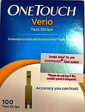 One Touch Verio Test Strips 100 Count