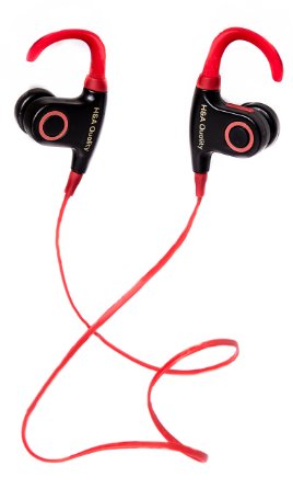H&A Quality CSR V. 4.1 Wireless Bluetooth Waterproof Ear Buds Headphones - Best Sport Stereo Headset - Lightweight, Noise Cancelling SweatProof Headphones For Workouts, Running, Athletics
