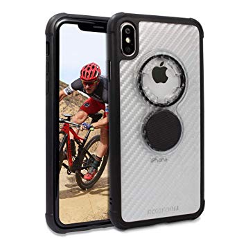 Rokform Crystal [iPhone XS MAX] Slim Magnetic Protective Cases with Twist Lock - Carbon Clear