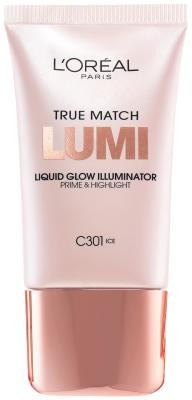 L'Oreal Paris True Match Lumi Liquid Glow Illuminator, Ice [C301] 0.67 oz (Pack of 2)