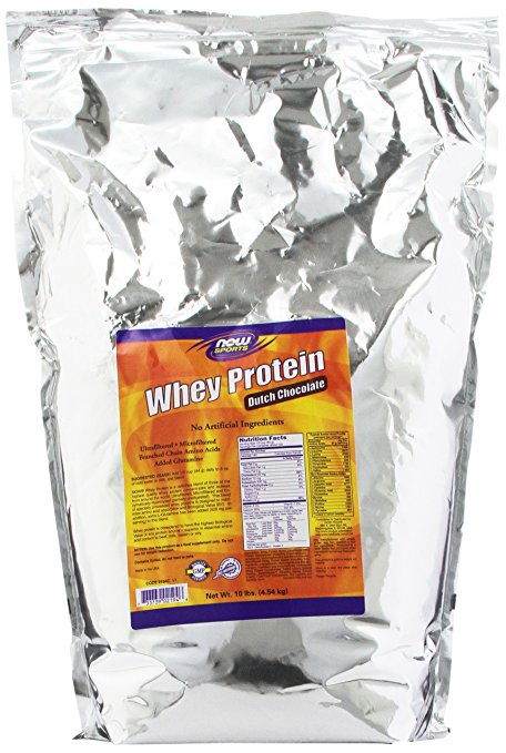 Now Foods Whey Protein, Chocolate, 10-Pound