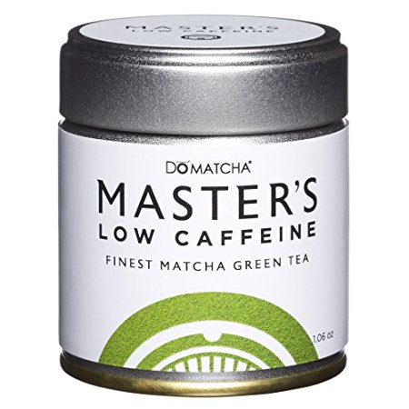DoMatcha - Master's Low Caffeine Matcha Powder, Authentic Japanese Green Tea Tin of Antioxidant and L-Theanine Rich Matcha, 25 Servings (1 oz)