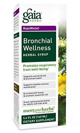 Gaia Herbs Bronchial Wellness Herbal Syrup, 5.4-Ounce Bottle