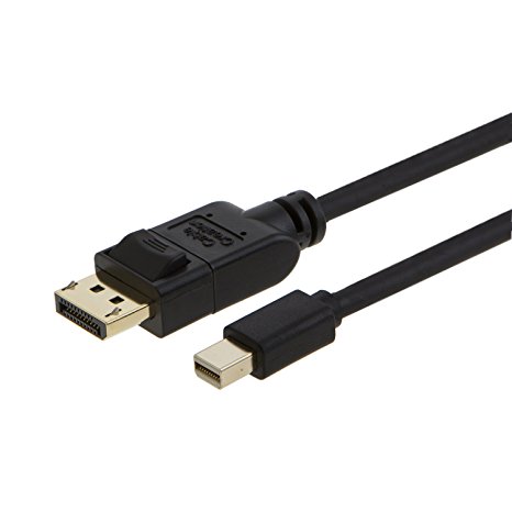 CableCreation Mini DisplayPort to DisplayPort Cable, Gold Plated 16.5 Feet Mini DP to DP Cable, 5M / Black