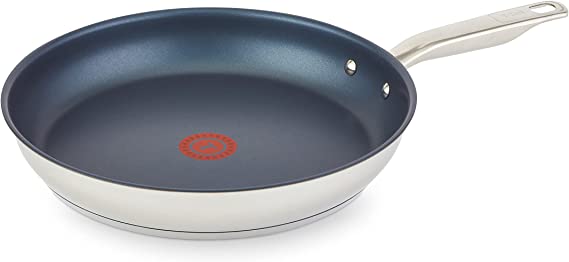 T-fal Unlimited Collection, Stainless Steel Platinum Non-stick, 12" Frypan