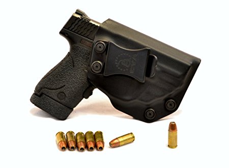 CYA Supply Co. IWB Holster Fits: S&W M&P Shield 9/40 With Crimson Trace 489 - Veteran Owned Company - Made in USA - Made from Boltaron - Inside Waistband Concealed Carry Holster