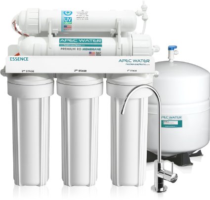 APEC Water Systems ROES-UV75 75 GPD UV Disinfecting 6-Stage Reverse Osmosis Drinking Water Filter System