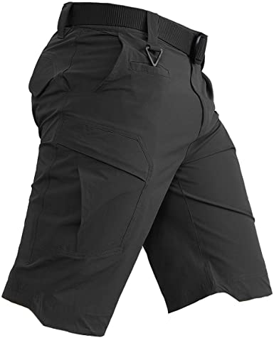 CARWORNIC Men's Quick Dry Tactical Shorts Lightweight Stretch Outdoor Hiking Cargo Shorts with Multi Pockets